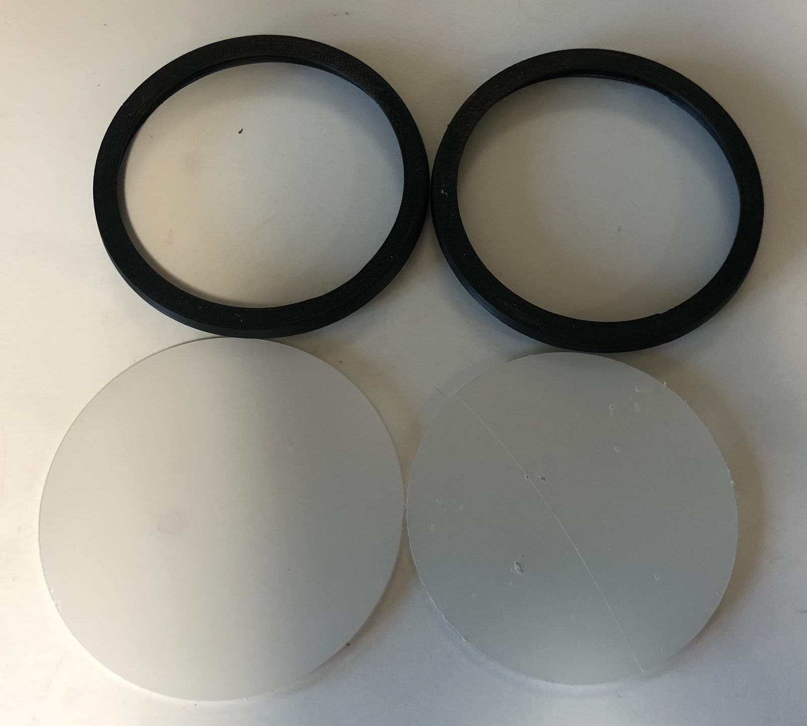 イギリス軍FM12ガスマスク用レンズ 透明クリア GasMask 外付けリング付