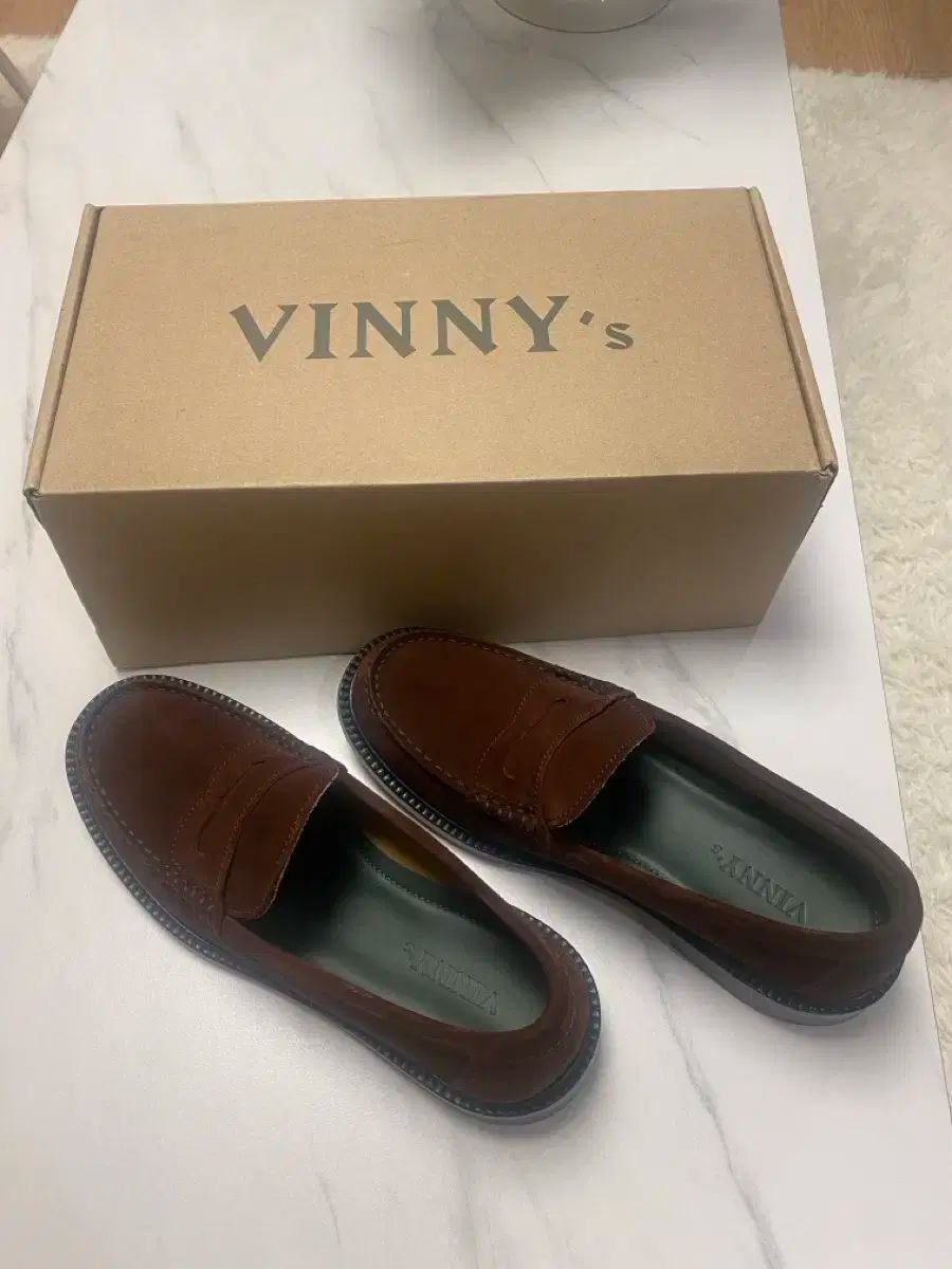 vinnys ビジネス 黄褐色 ペニーローファー 260 ー 265