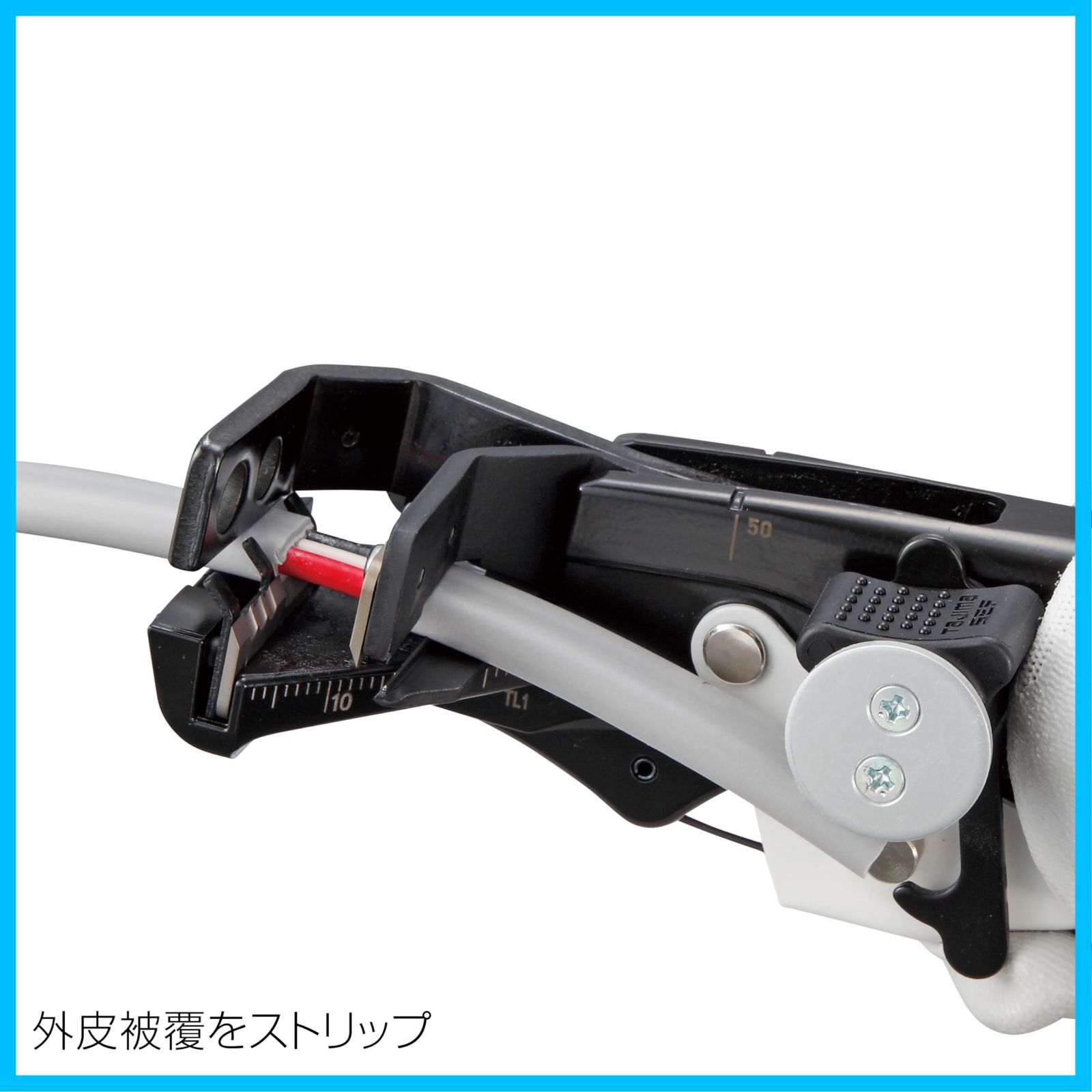 使わない時は小さく折りたためるストッパー付