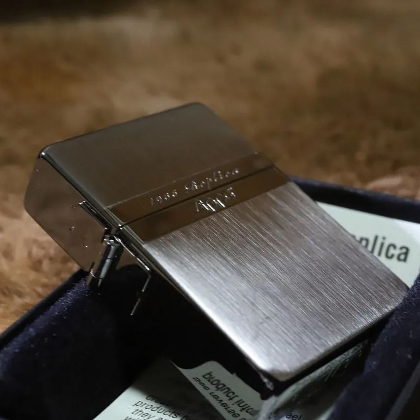 ZIPPO 1935 レプリカジッポ ミラーライン ブラックサテン カッコいい