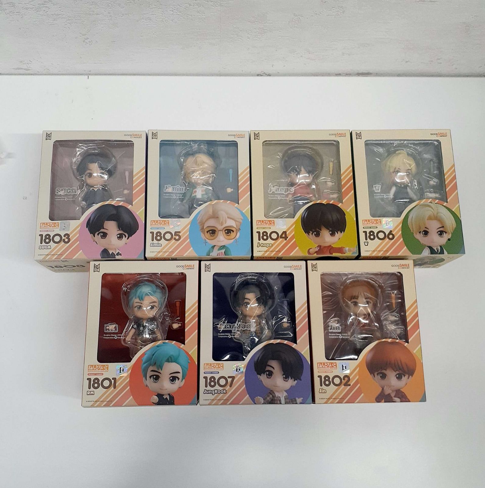 新品・未開封】ねんどろいど TinyTAN：V/Jung Kook/Jimin/RM/SUGA/Jin/j-hope 7種コンプセット - メルカリ