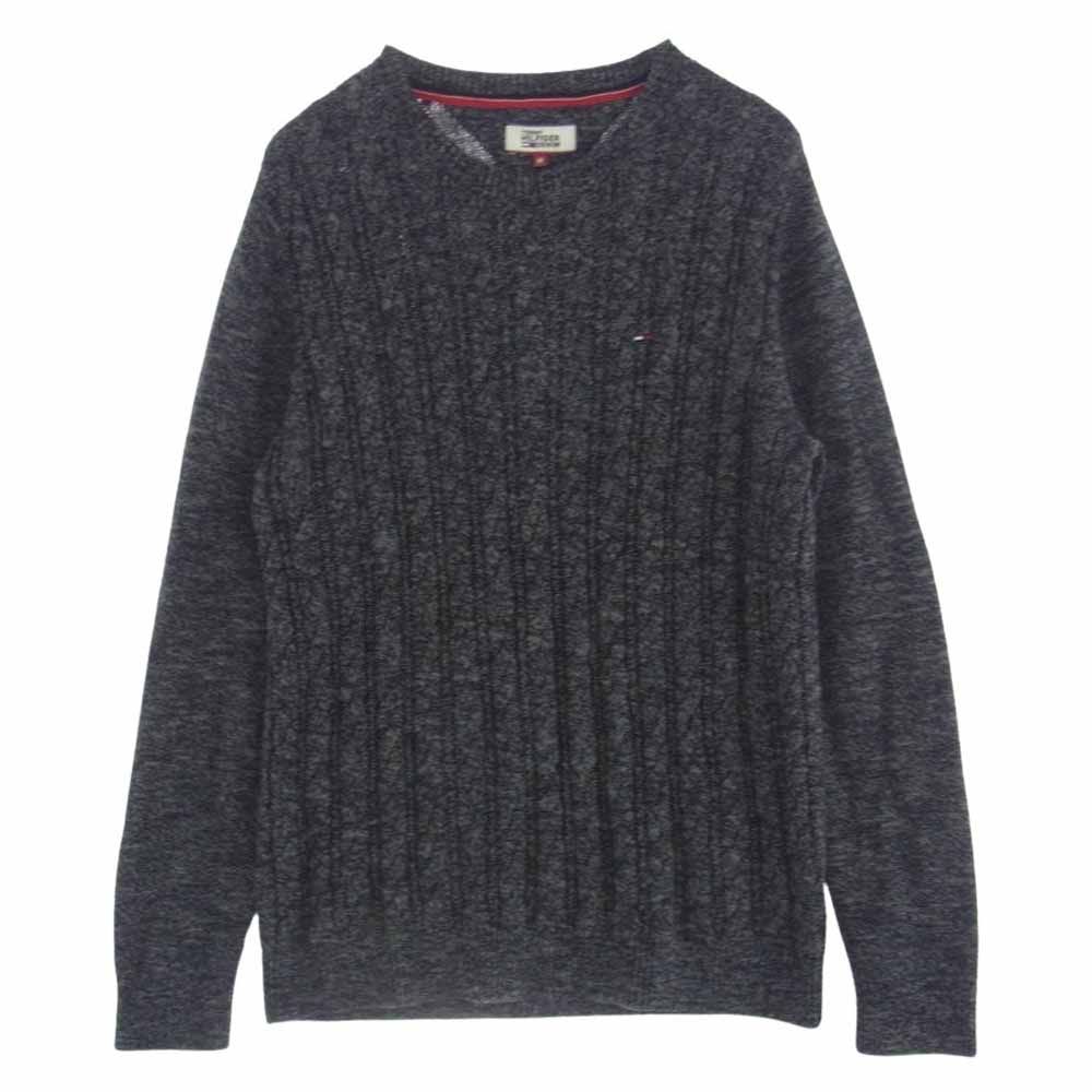 TOMMY HILFIGER トミーヒルフィガー DENIM 編み込み ローゲージ ニット 