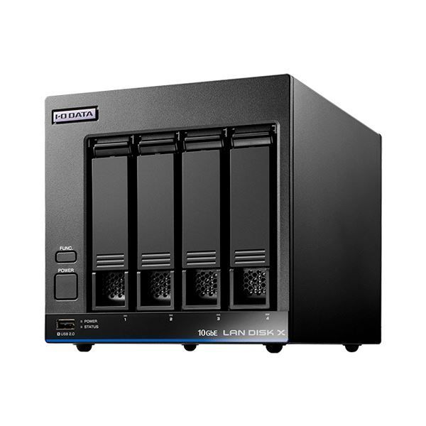 アイオーデータ10GbE＆マルチギガビット Linux 法人4ドライブNAS 5年保証 データ復旧 16TB HDL4-XA16B1台