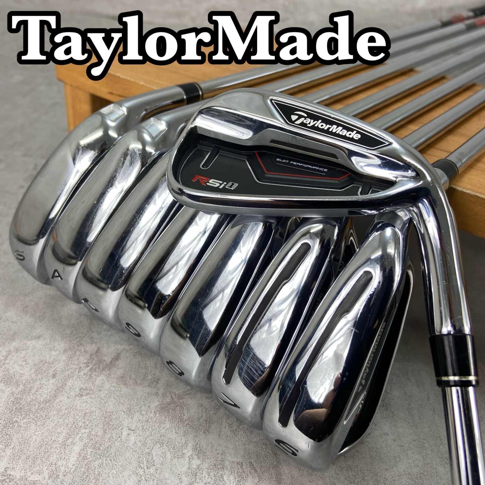 TaylorMade テーラーメイド RSi1 メンズゴルフ アイアン8本セット スチール S 右利き用 ハーフキャビティー