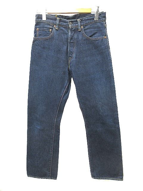 桃太郎ジーンズ MOMOTARO JEANS 銅丹LABEL G004-MB スリムテーパード デニムパンツ ジーンズ ブルー セルビッチ W31
