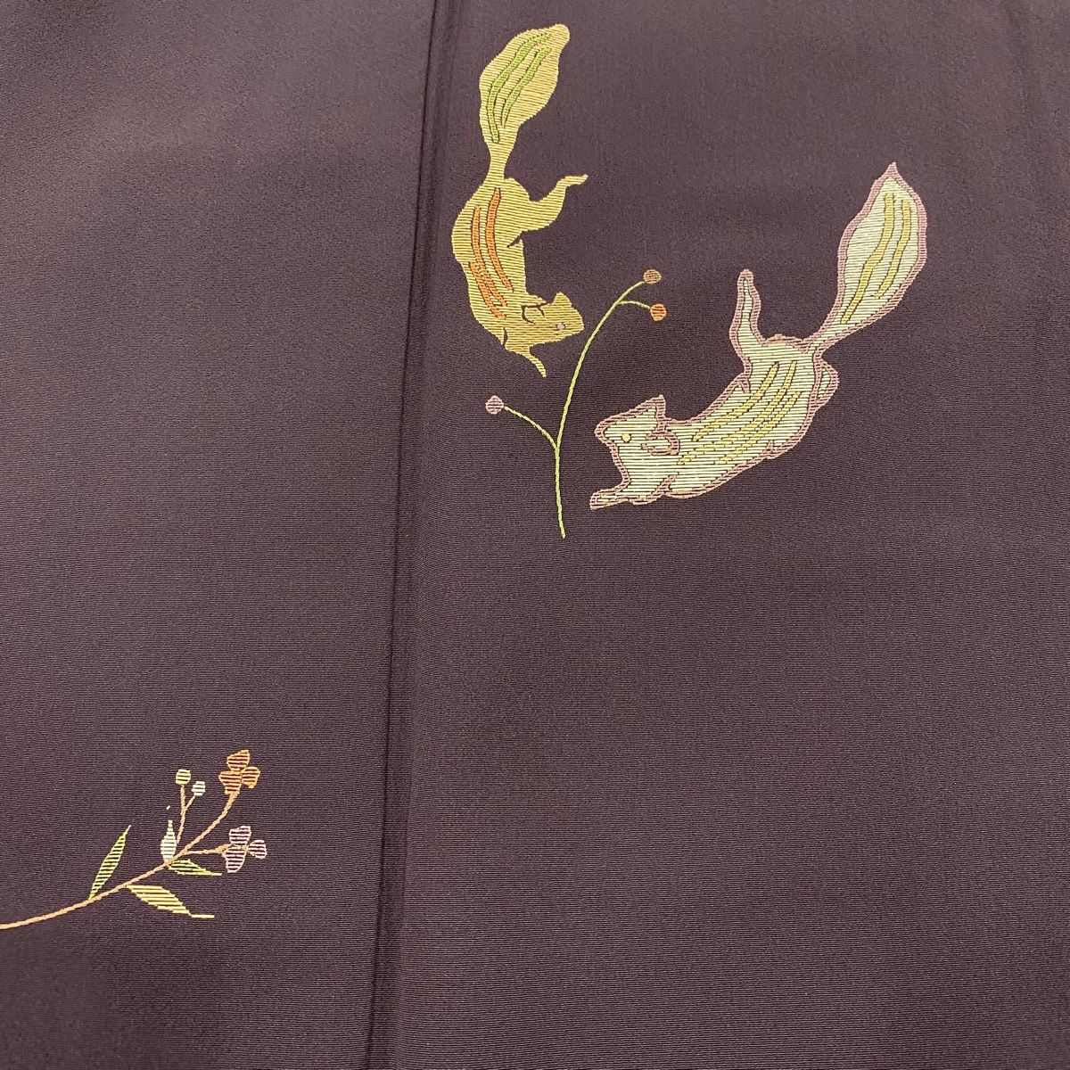 平和屋着物▽訪問着 松竹梅流水花文 暈し染め 金銀彩 正絹 逸品