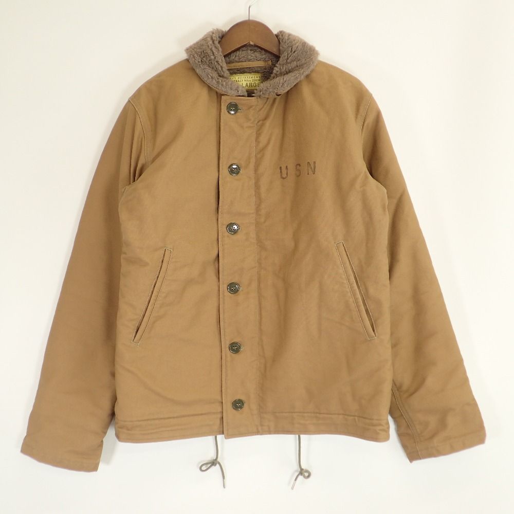 BUZZ RICKSON\'S バズリクソンズ BR12031 ﾍﾞｰｼﾞｭ N-1 ﾃﾞｯｷｼﾞｬｹｯﾄ L