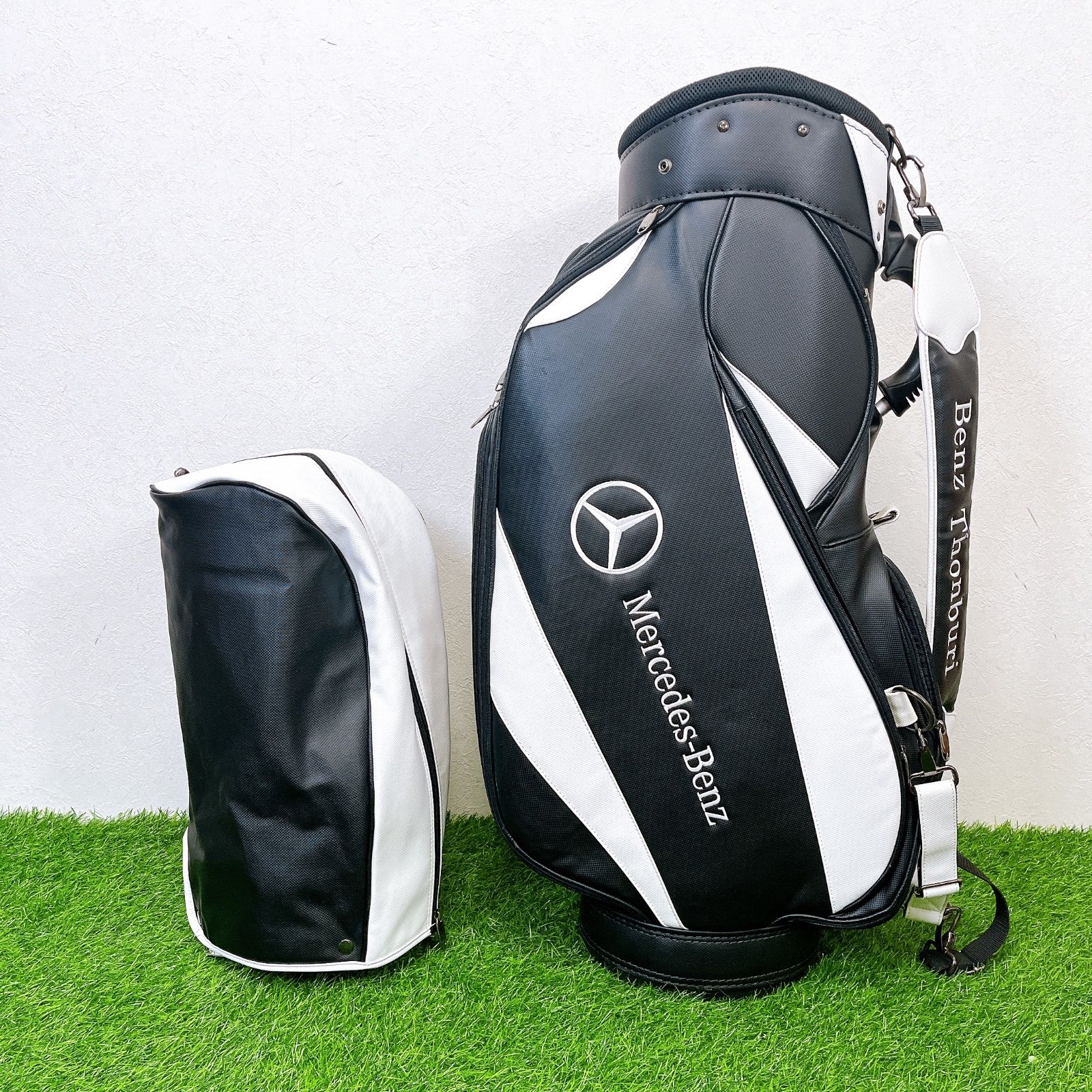 BEAMS GOLF×Mercedes-Benzコラボ キャディバッグ ビームス ゴルフ キャディバッグ 三点式 ツアータイプBEAMS GOLF 新品