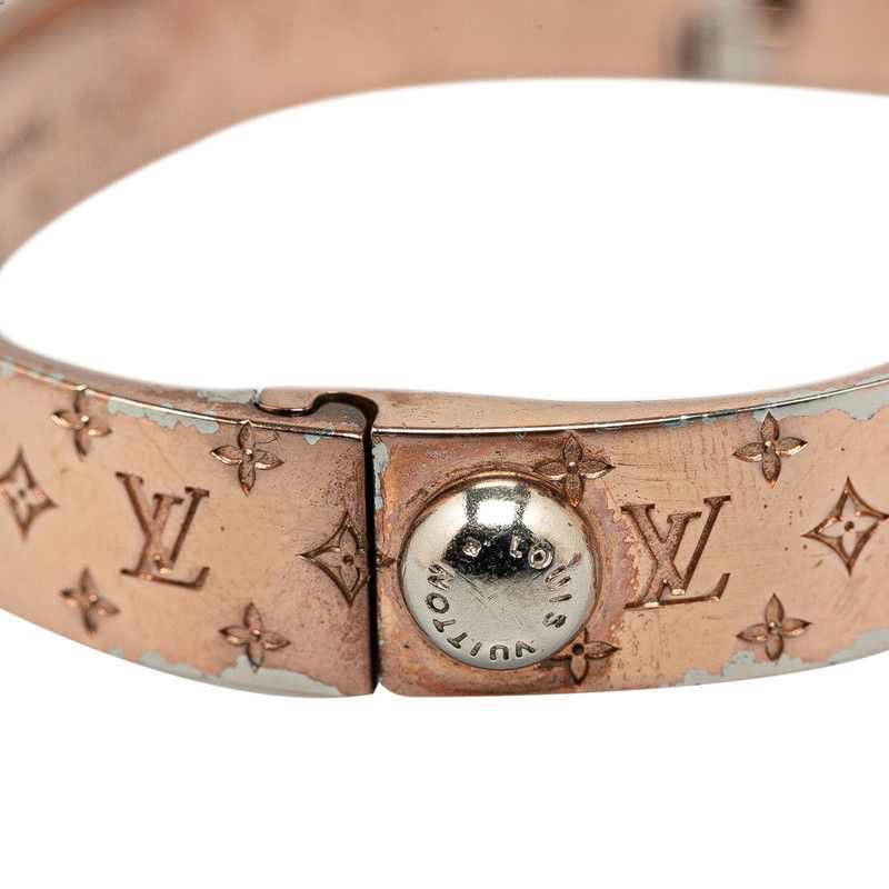 ルイ ヴィトン カフ ナノグラム バングル ブレスレット Sサイズ M00253