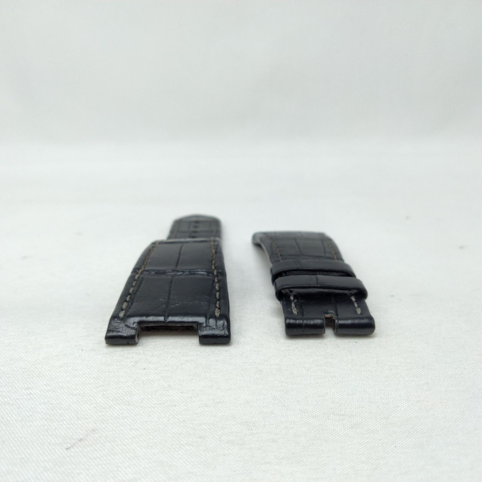 Patek Philippe レザーベルト ブラック　クロコ 未使用 パテックフィリップ 時計用 ベルト クロコダイル 黒 ブラック