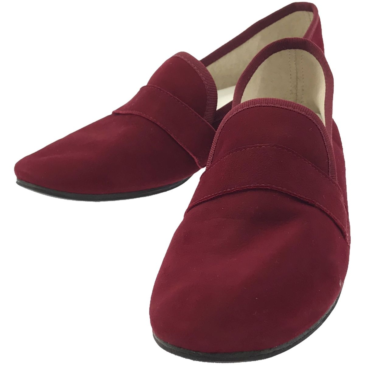 レペット×シンメ マイケル 革靴 ローファー やぎ革 スエード ボルドー 38