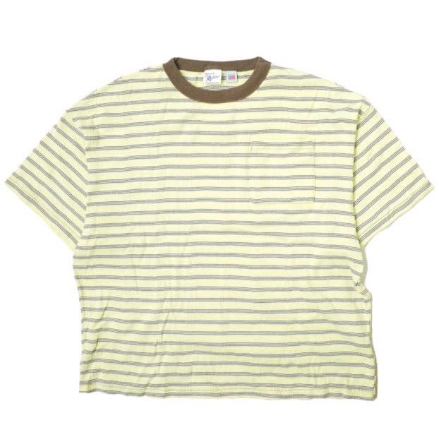 新品 miller x Relaxfit ミラー リラックスフィット 23SS 別注 Panel Rib Border S/S T-Shirt 針抜きリブ  パネルリブボーダーTシャツ Free バナナチョコシリアルボーダー 半袖 トップス mc68593 - メルカリ