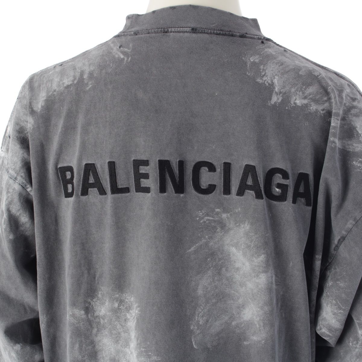 バレンシアガ 24AW コットン ロングスリーブ ラージフィット バック