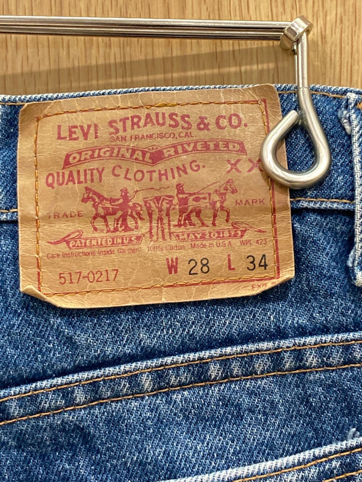Levi's リーバイス 517-0217 W28 ボタン裏刻印525 デニムパンツ