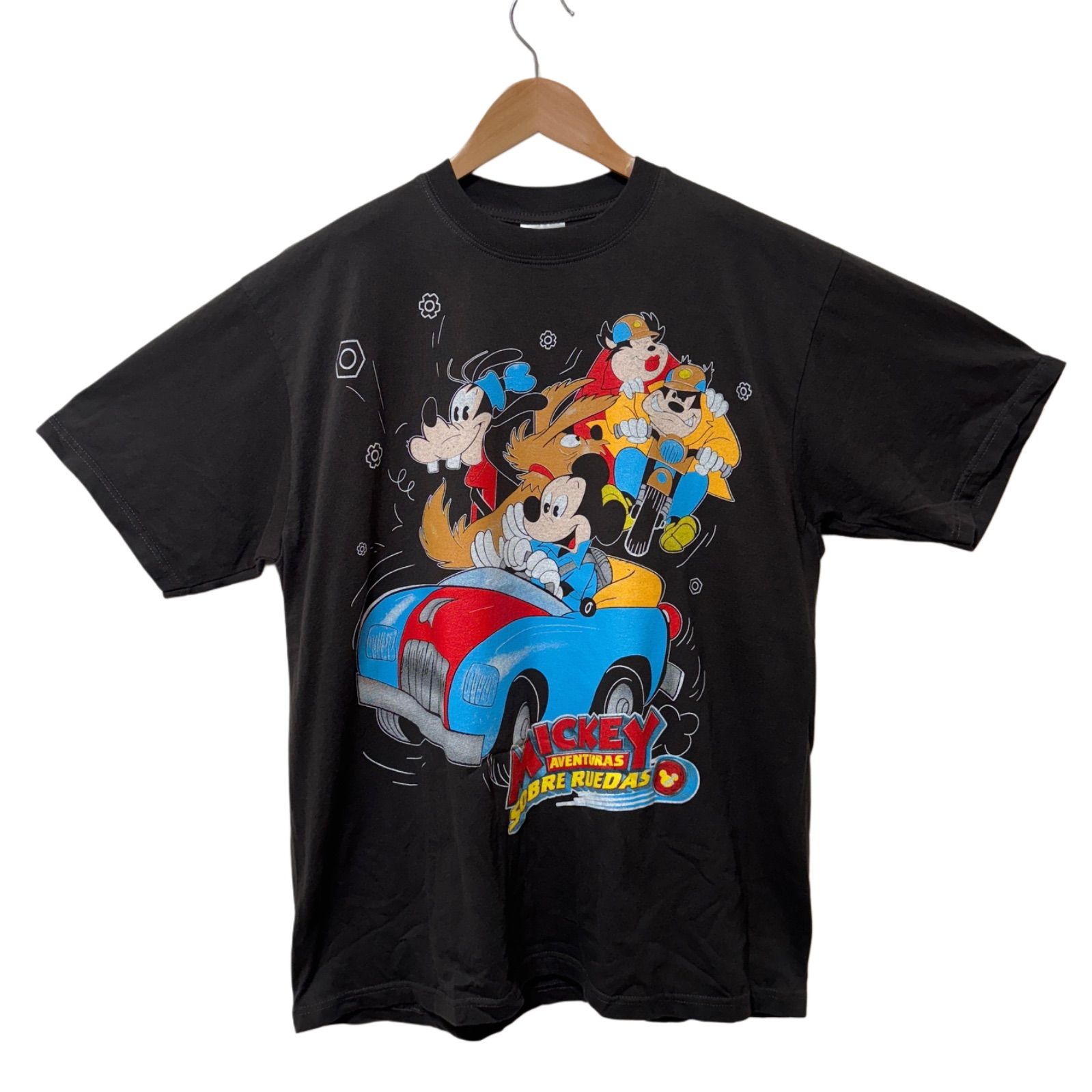 ディズニー Tシャツ XLサイズ ブラック 90s デザイン ヘインズ Hanes 