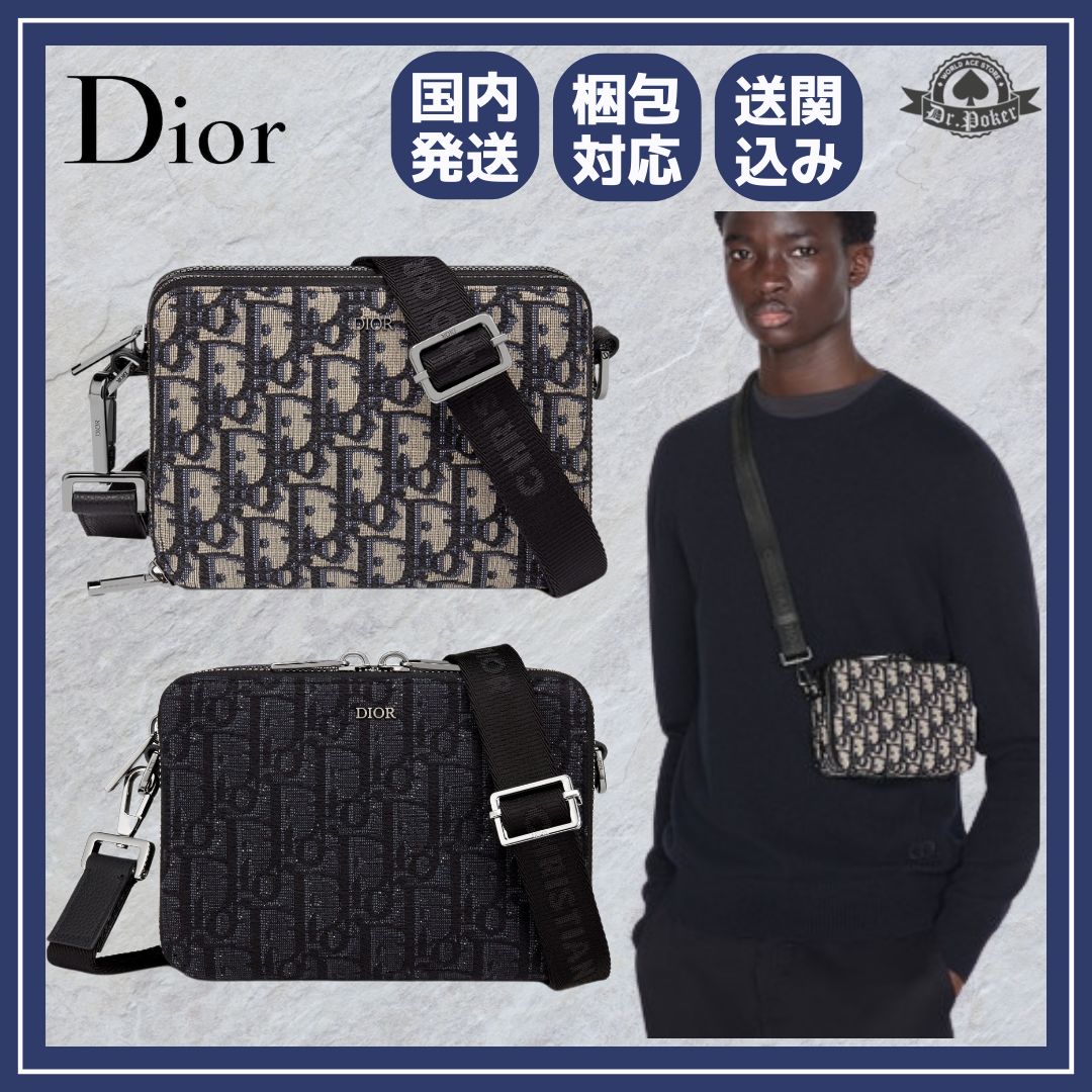 最安値新品Christian Dior オブリーク　ジャカード　トロッター柄　サドル 小物