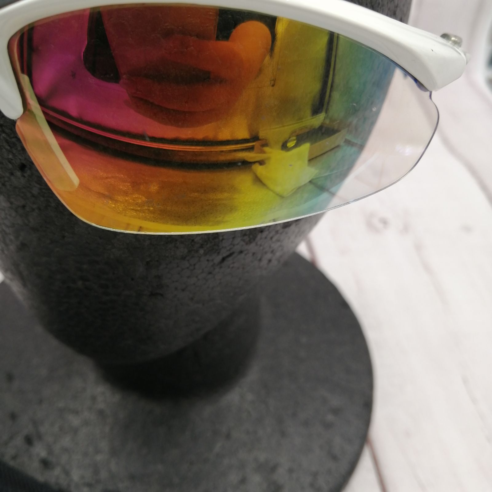 OAKLEY オークリー スポーツサングラス ケース付き フレーム白