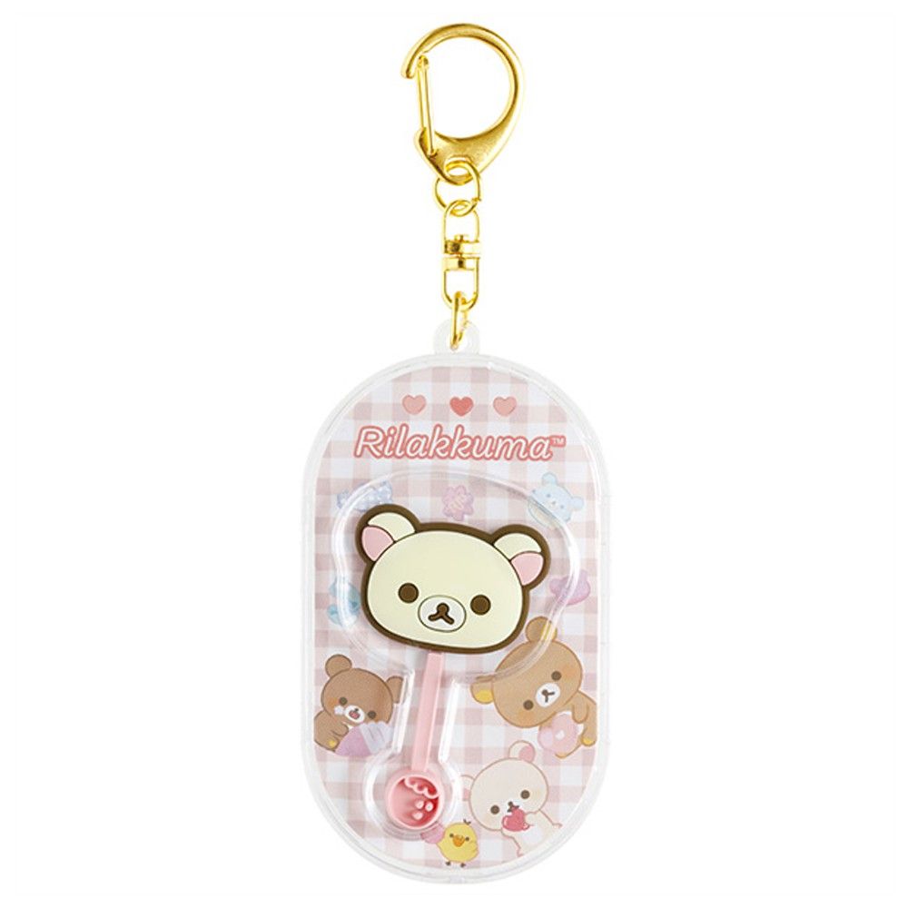 【未使用】リラックマ チョコストラップ ピンク、ホワイト リラックマ チョコレート風キーホルダー キーホルダー
