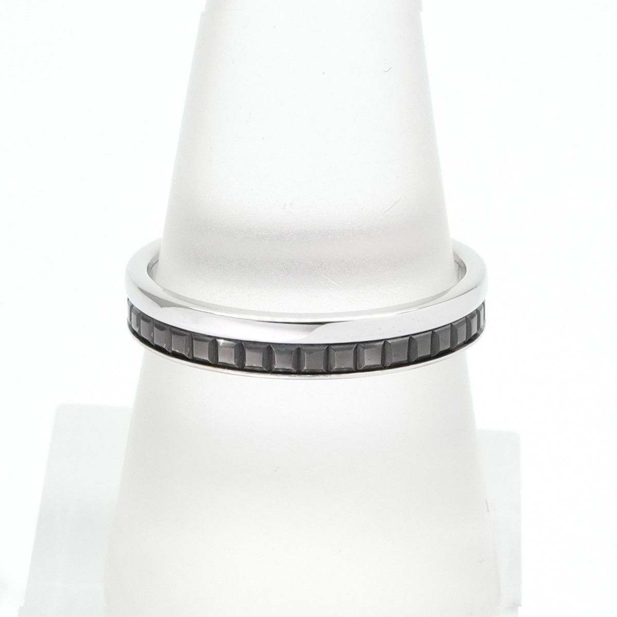 ★BOUCHERON★ キャトル ブラック リング ハーフ 750WG QUATRE BLACK EDITION キャトル ブラック | ウェディング リング