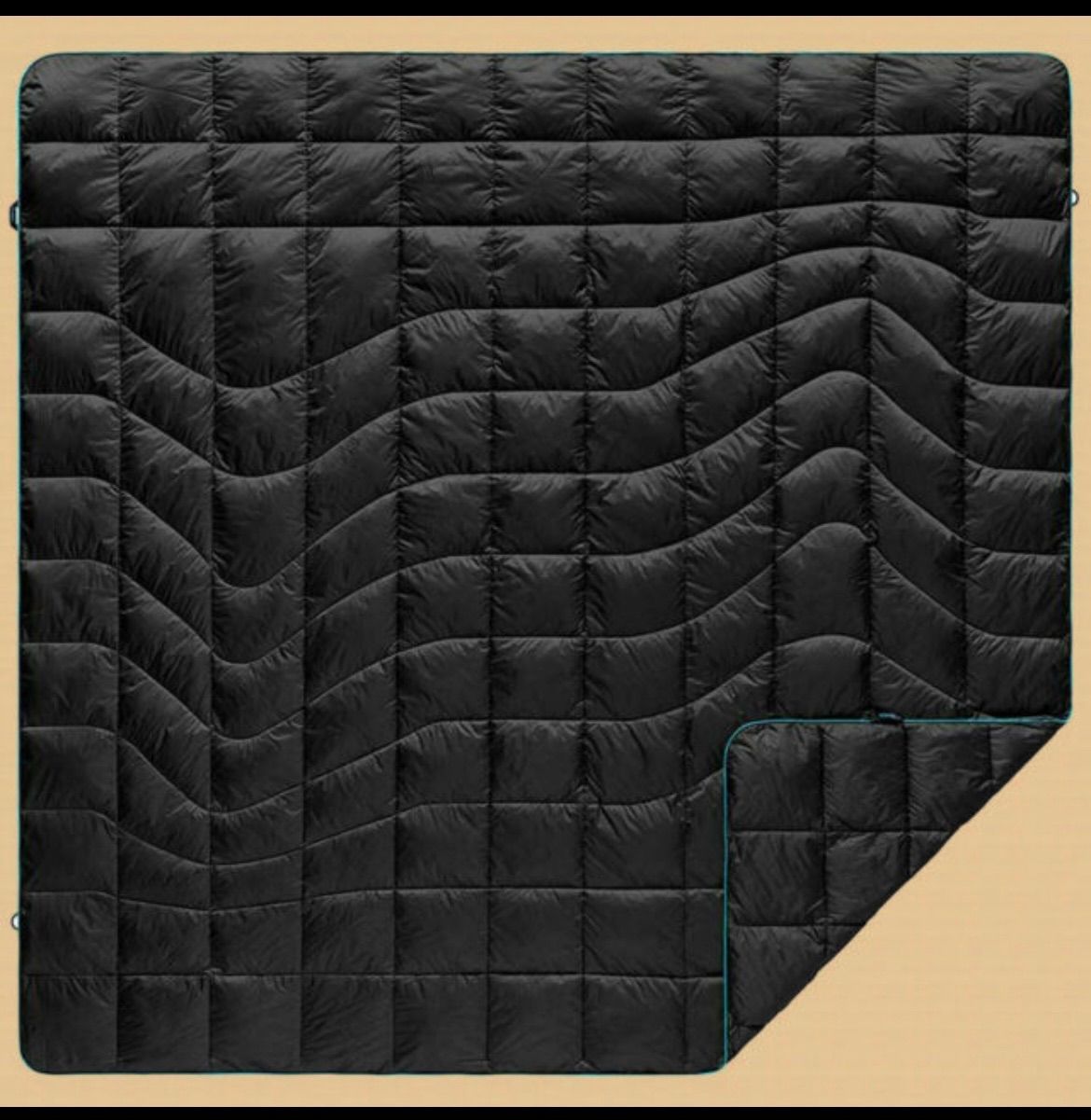 RUMPL ランプル Down アウトドア ダウンブランケット 2人用 ブラック