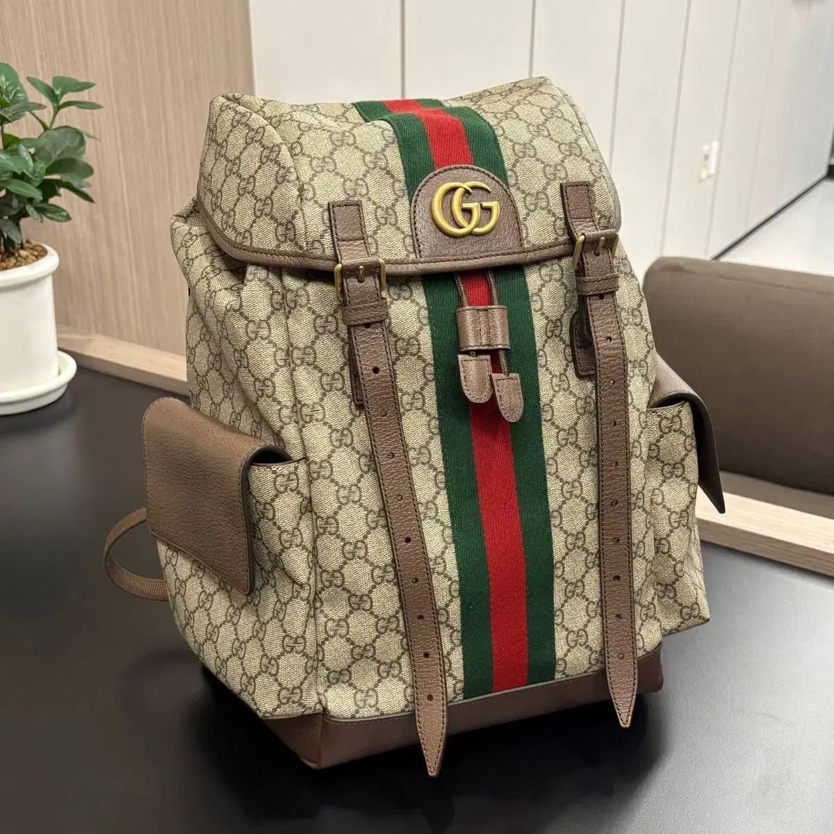 GUCCI グッチ オフィディア GG Supreme シュプリーム ウェブ ミディアム リュック リュックサック 598140