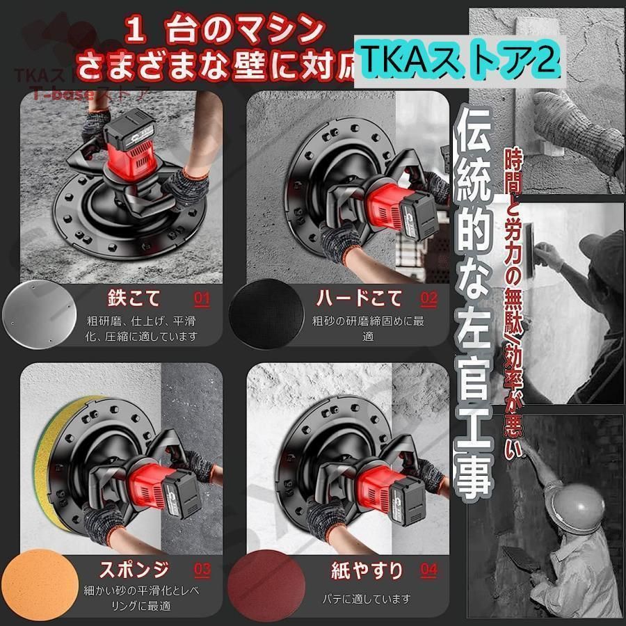 壁面平滑化研磨機 6速調整
