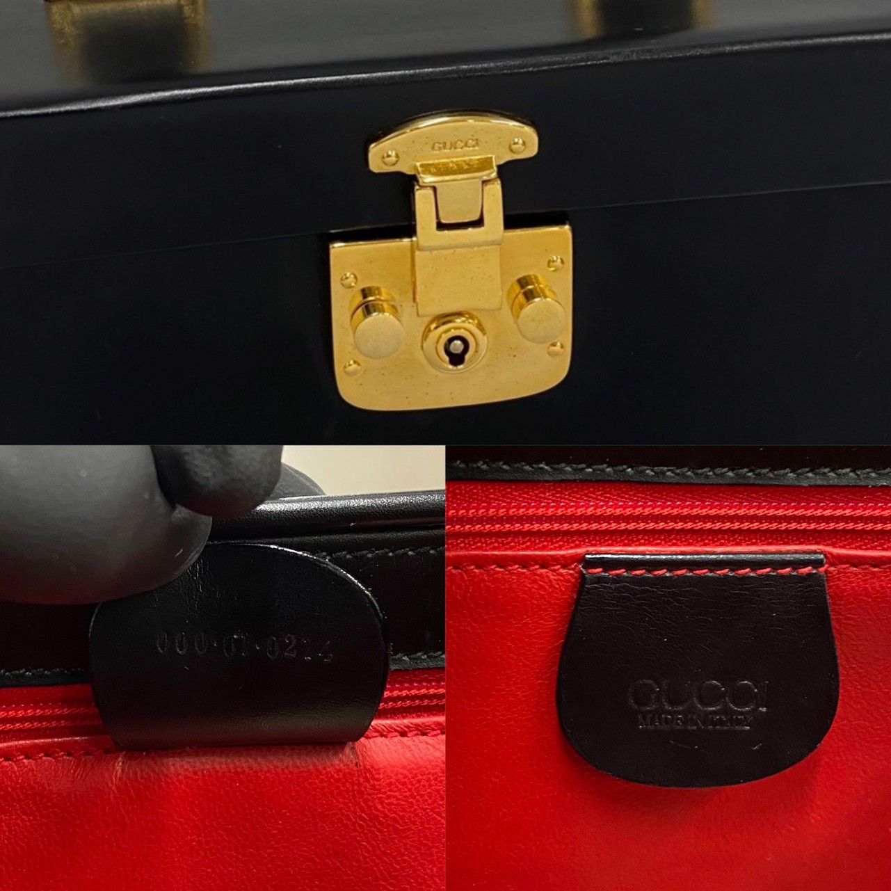 GUCCI オールドグッチ　レディロック　ブラックレザー ハンドバッグ STORES.jp（ストアーズドットジェーピー）の「GUCCI グッチ