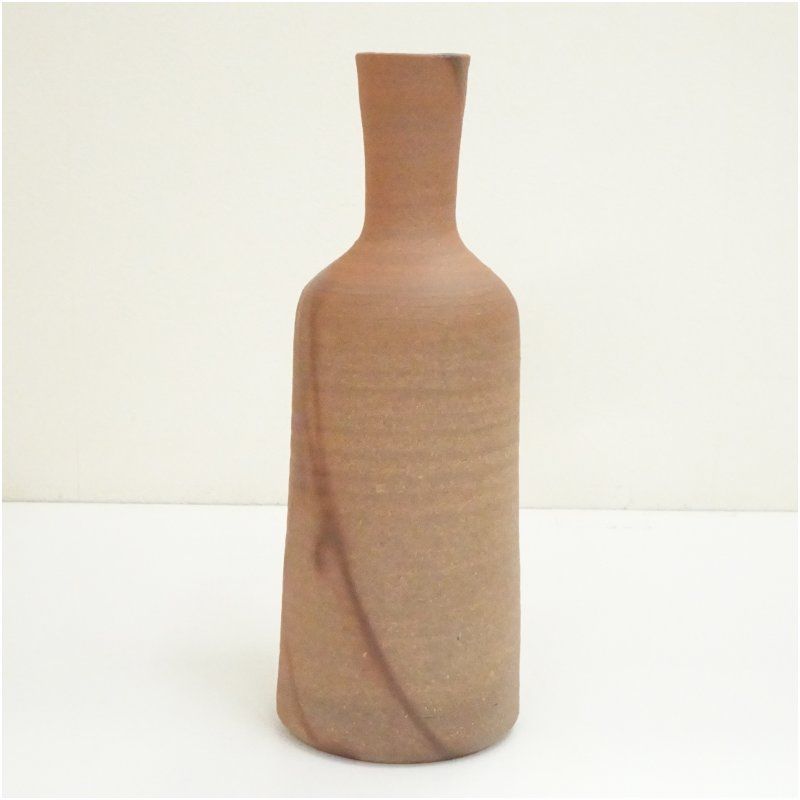 【予約】 備前焼 山本出造 花瓶 茶道具 茶道 花入れ 一輪花入（共箱） 工芸品