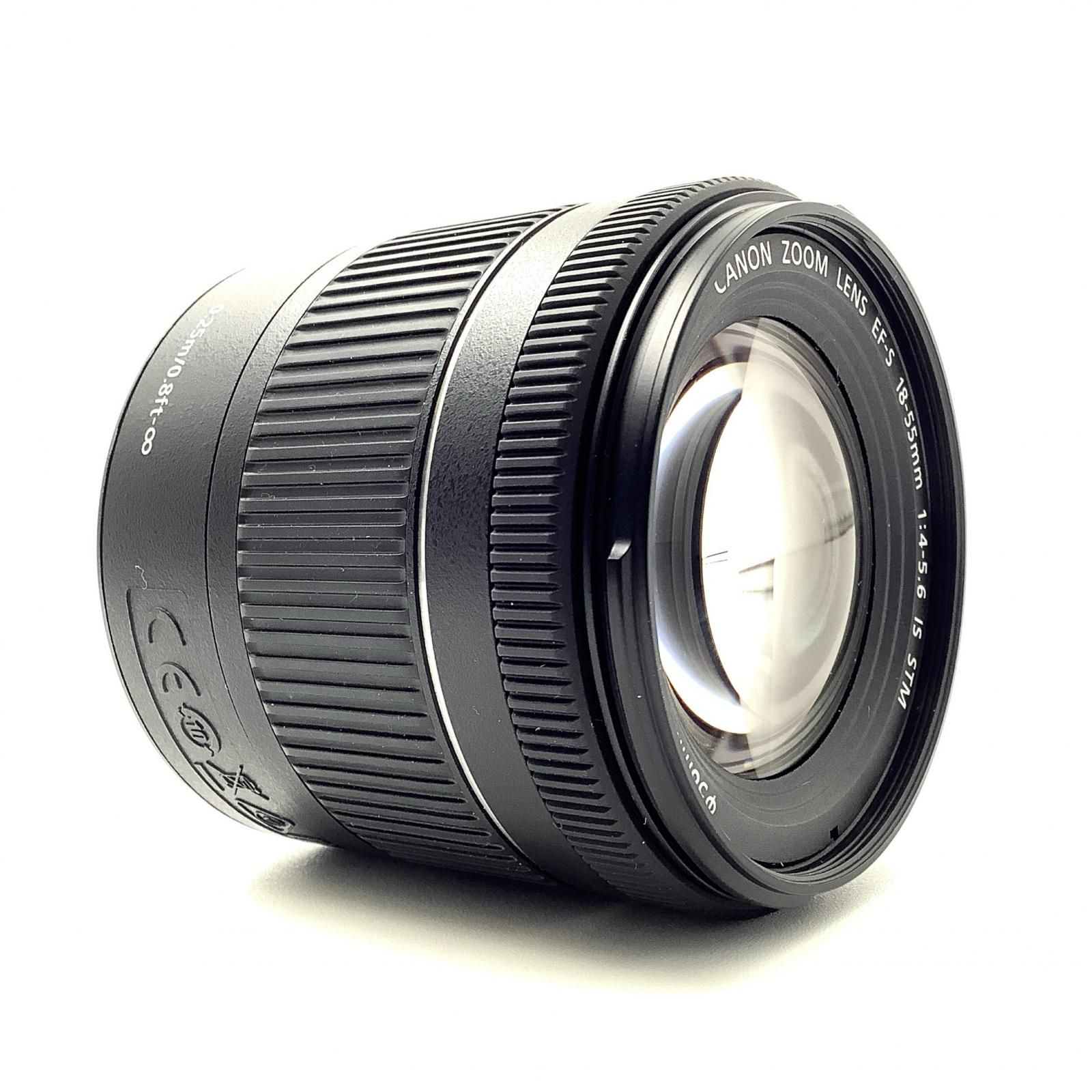 【全額返金保証】【最速発送】Canon EF-S18-55mm F4-5.6 IS STM 美品 動作確認済 キヤノン（Canon） 標準レンズ CANON EF-S 18-55mm F4-5.6 IS STM 未