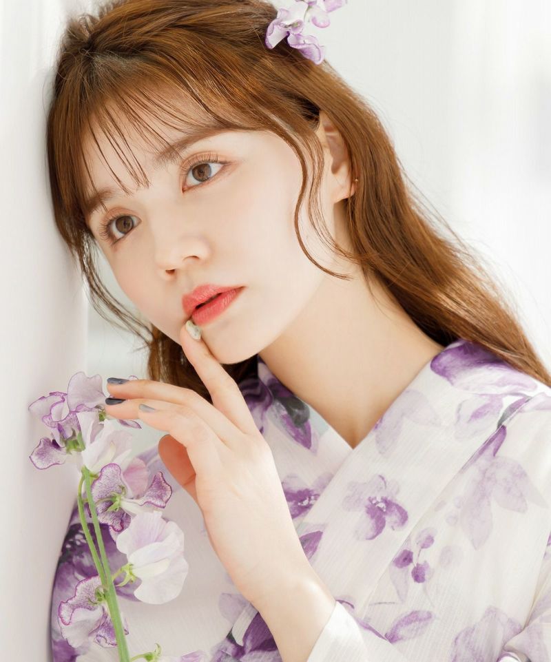 dita 浴衣 水彩の花月あそび DITA ディータ 水彩の花月あそび浴衣・兵児帯