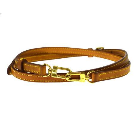 【中古】 ルイヴィトン LOUIS VUITTON バッグ用 ショルダーストラップ ブラウン レザー 67MF460