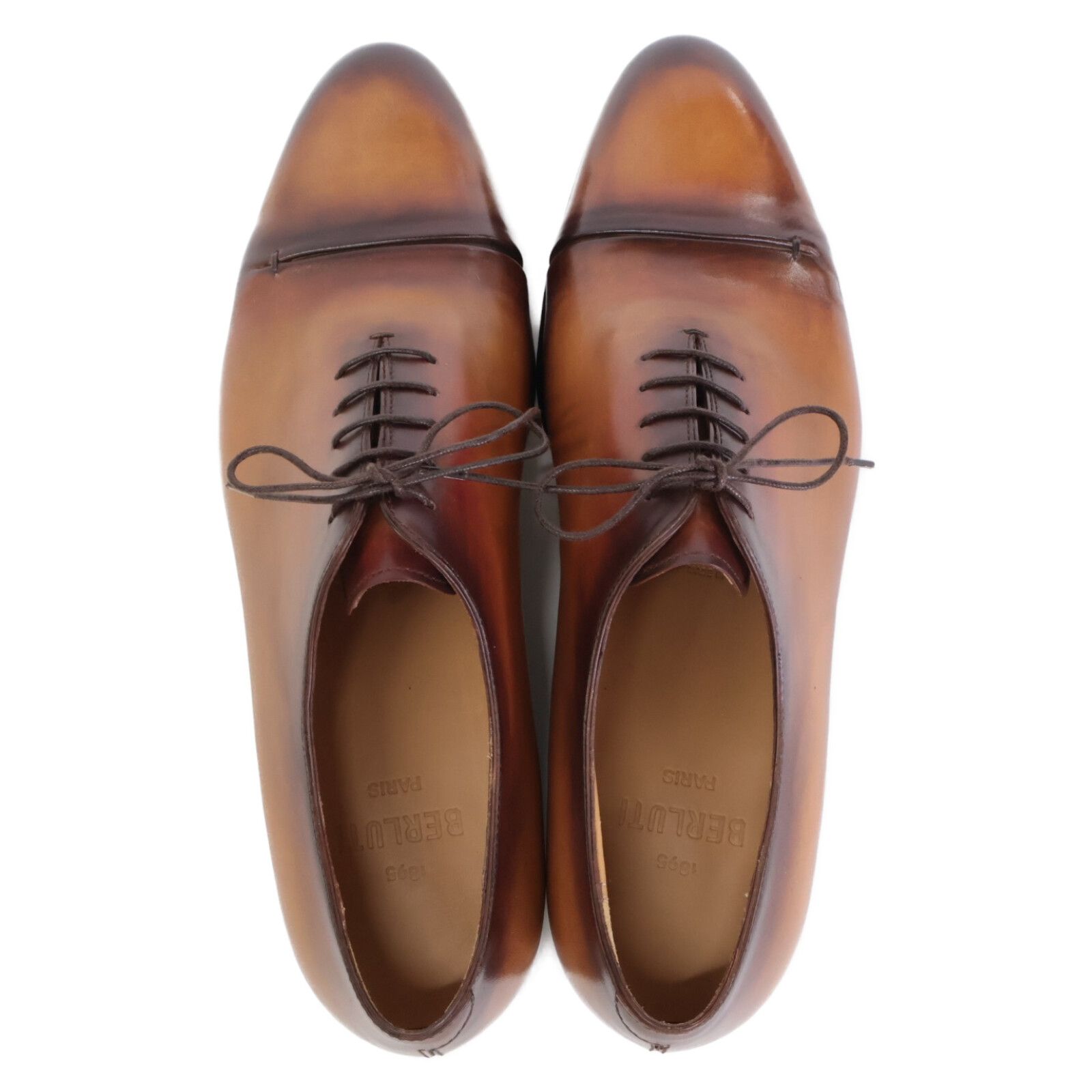 希少 ベルルッティ Berluti 内羽根 パティーヌストレートチップ 6.5 希少 ベルルッティ Berluti 内羽根 パティーヌストレートチップ 6.5