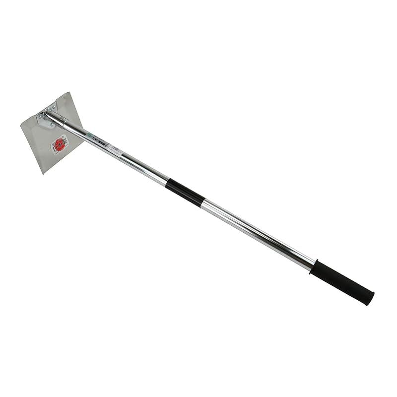 緑長 ステンレスパイプ柄手鍬 900mm