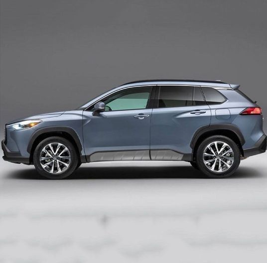 カローラクロス 20系対応 ドアエッジモール 車体保護 防蹴り ガードパーツ ブラック シルバー 選