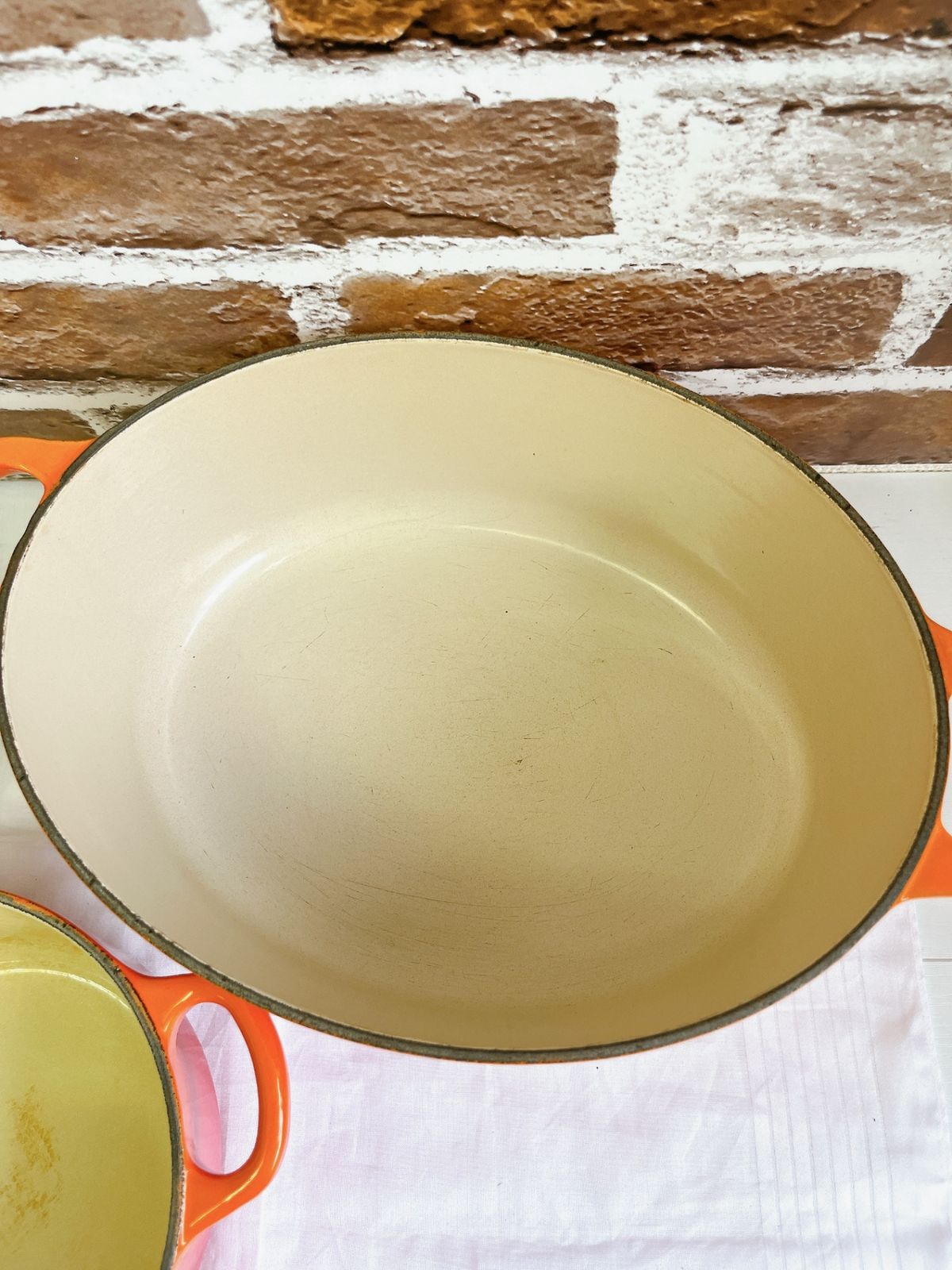 LE CREUSET/ルクルーゼ　ココットオーバル＆ココットロンド　27cm＆16㎝セット　オレンジ