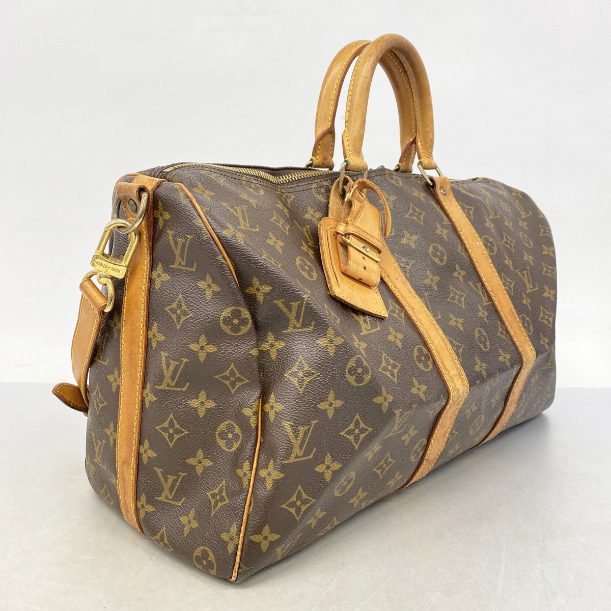 LOUIS VUITTON ボストンバッグ キーポル バンドリエール 60 茶 5ec3468】ルイヴィトン ボストンバッグ モノグラム キーポルバンド