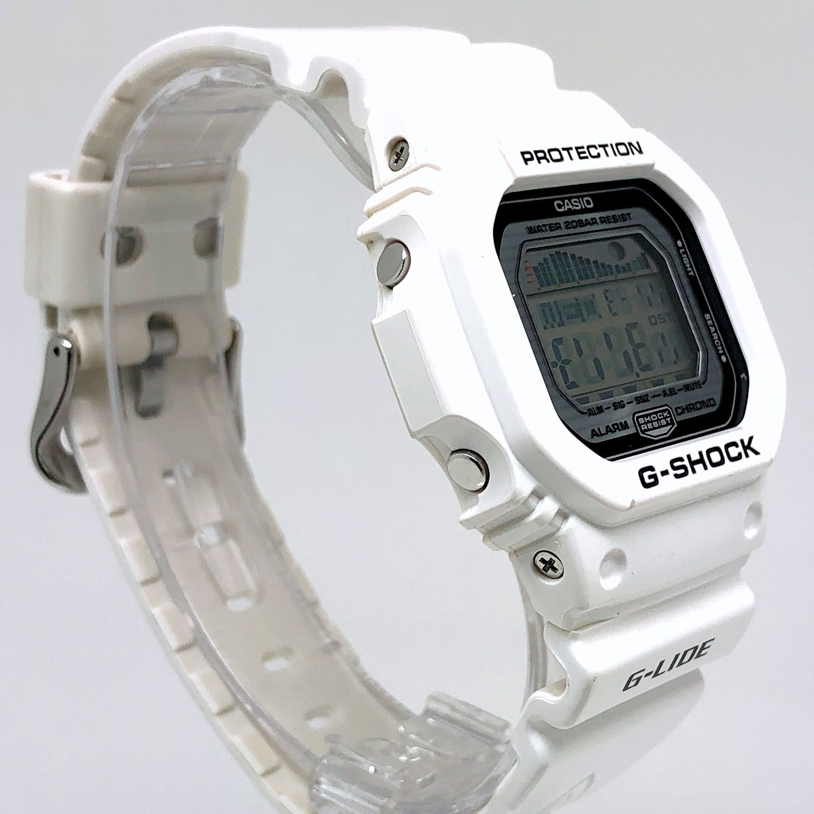G-SHOCK ジーショック GLX-5600-7 G-LIDE Gライド タイドグラフ ムーンデータ 光沢塗装 ホワイト スクエア 2014年4月発売