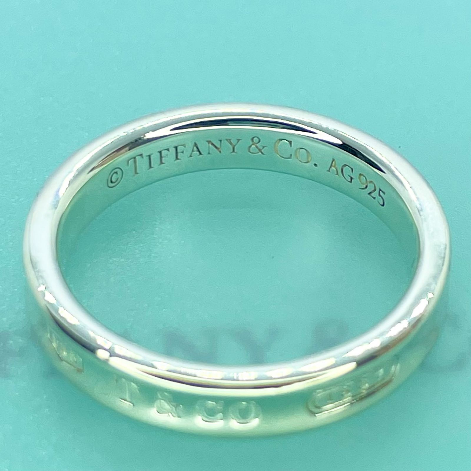 美品】約18.5号 ティファニー ナロー リング 細め TIFFANY&Co