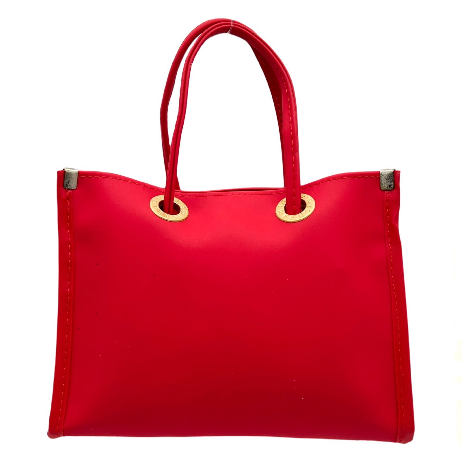 FENDI フェンディ ミニバッグ ハンドバッグ PVC レッド 赤 バッグ 鞄 