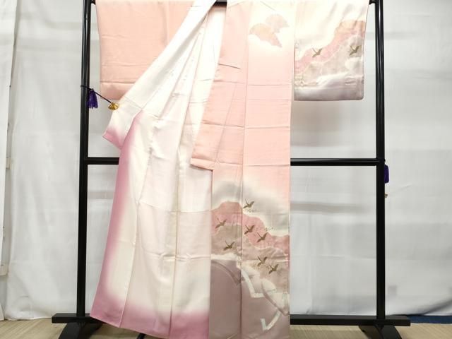 平和屋着物＃道行コート たたき染め 反端付き 正絹 逸品 未使用 BAAU0038gt