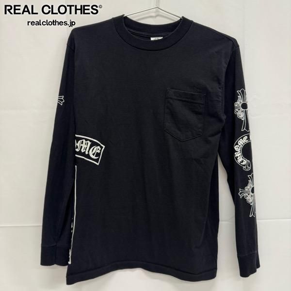 CHROME HEARTS|クロムハーツ オールドタグ 袖 プリント ポケット 長袖 Tシャツ|M