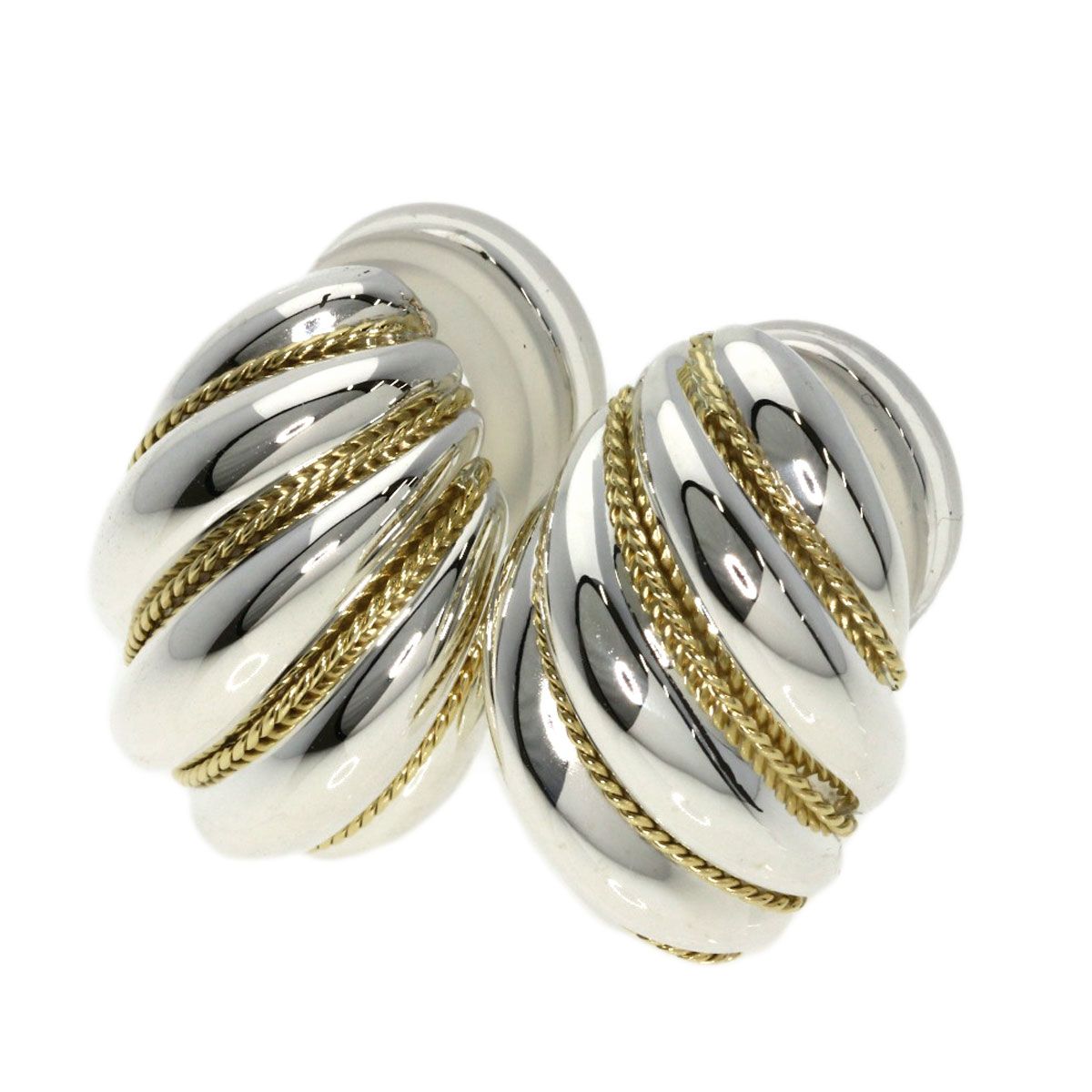 TIFFANY&Co. ティファニー ツイスト コンビ ピアス SV K18YG  