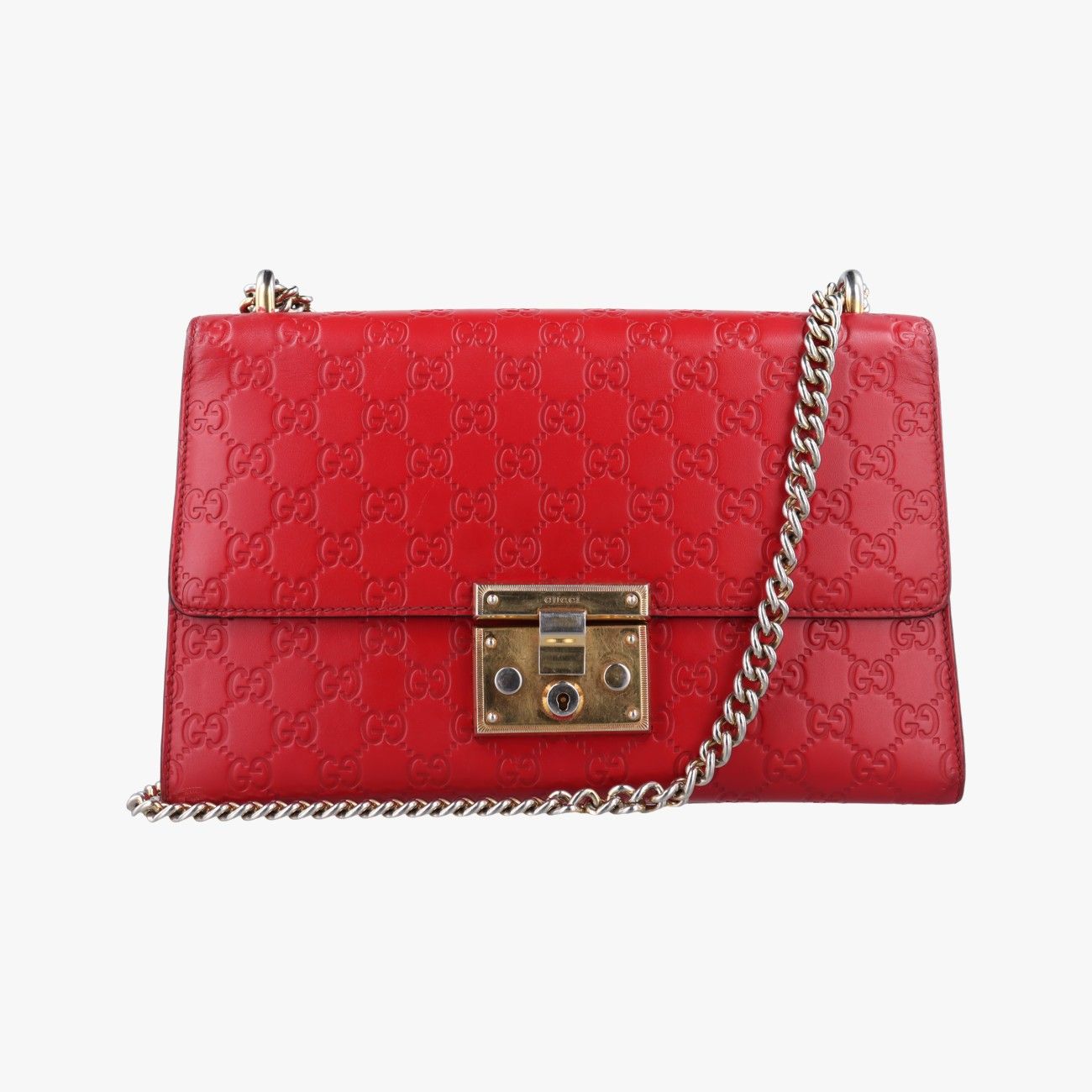 グッチGucciパドロック レッド レザー 409486 I020323880