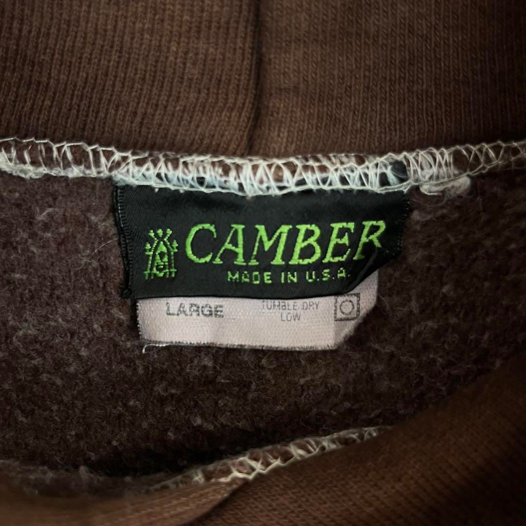 CAMBER キャンバー 米国製 裏起毛 肉厚 厚地 スウェット パーカー L