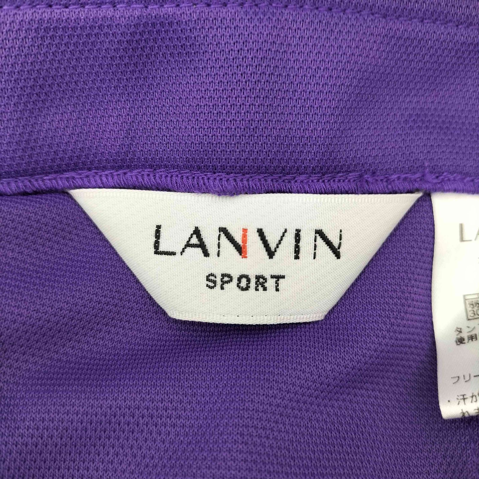 LANVIN SPORT レディースシャツ M 薄紫 ランバン スポール LANVIN SPORT ハイネック長袖シャツ【吸汗