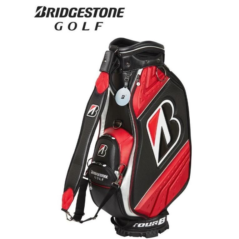新品未使用品　BRIDGESTONE ゴルフバッグ ブラック/レッド 9.5型 ブリヂストンゴルフ プロレプリカモデル キャディバッグ 9.5型