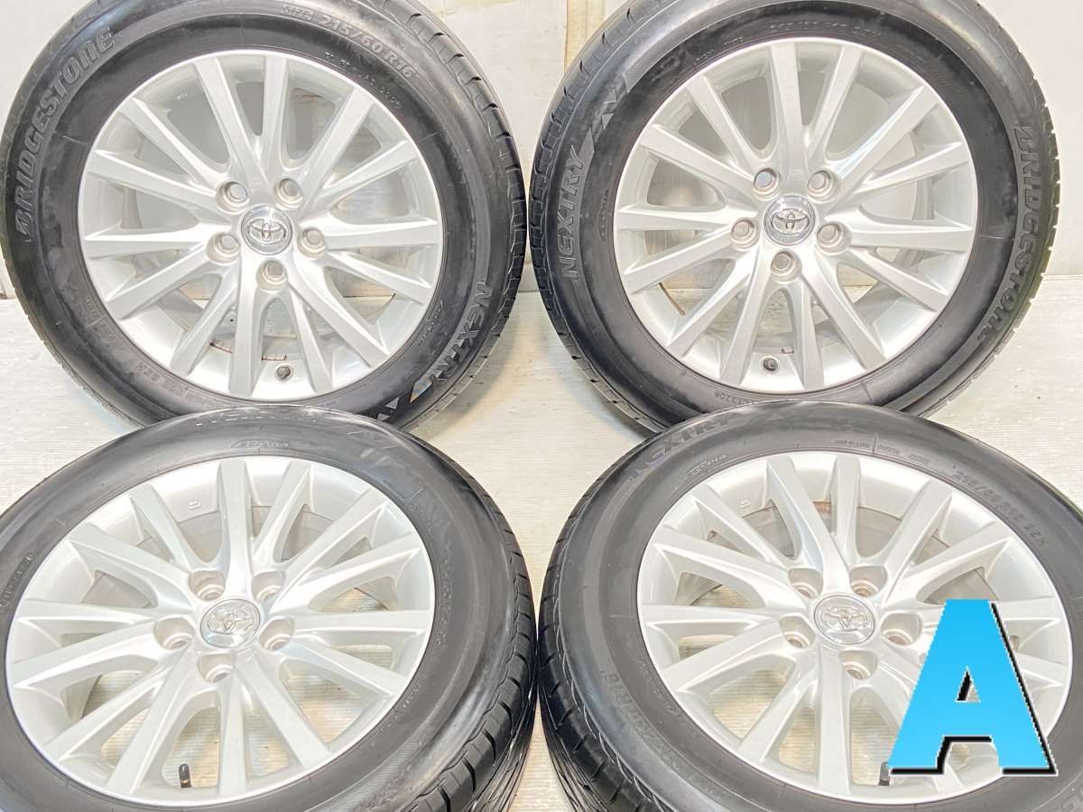 215/60R16 ブリヂストン ネクストリー トヨタ純正 16x7.0 40 114.3-5穴 