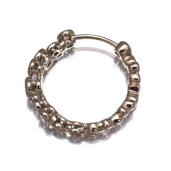 □ □ 46249☆年 クリスチャンディオール バラデザインピアス