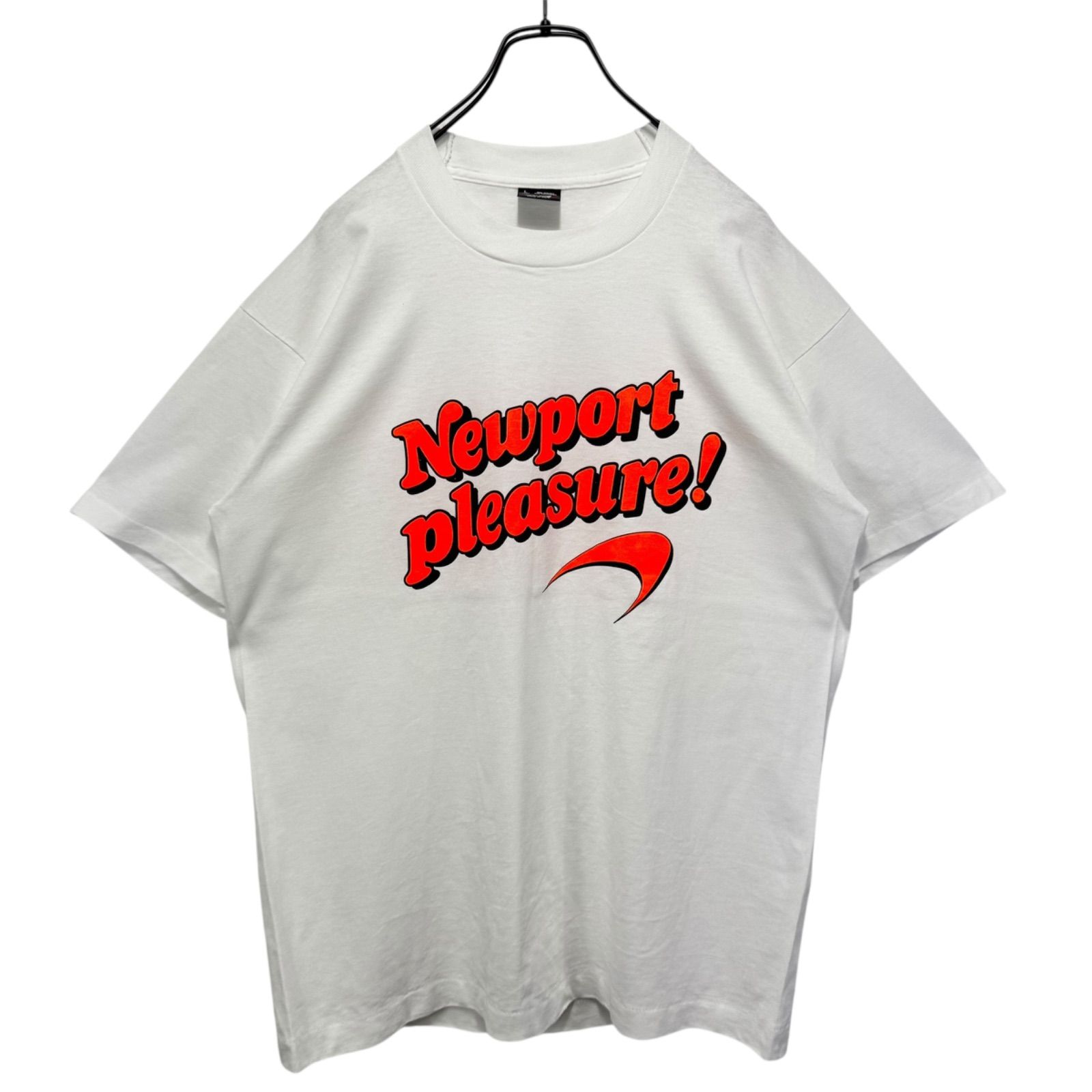 80’s USA製 企業モノ Newport プリントTシャツ ビンテージ80's○DEADSTOCK NewportプリントリンガーTシャツsize