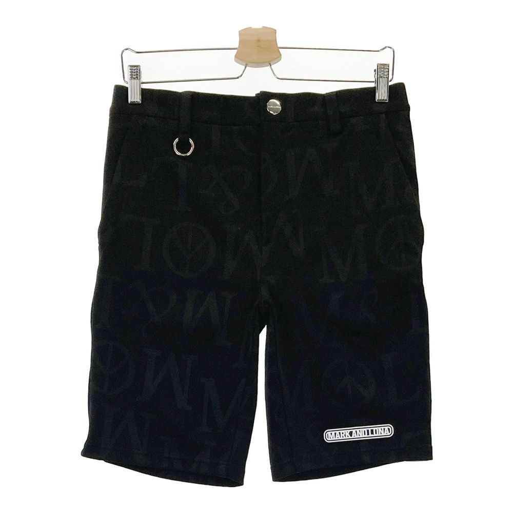 サイズ 46 MARK-LONA マークアンドロナ ハーフパンツ 総柄 ブラック系 240101529817 ゴルフウェア メンズ ストスト